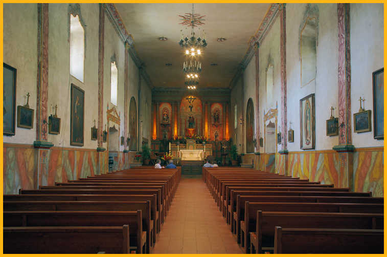 Santa Barbara Mission Interior