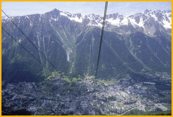 Chamonix from Cable Car