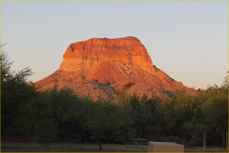 Desert Mountain at Sunset