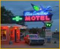 Blue Swallow Motel Neon Sign