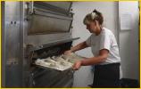 Marion Putting Our Pasties in Oven